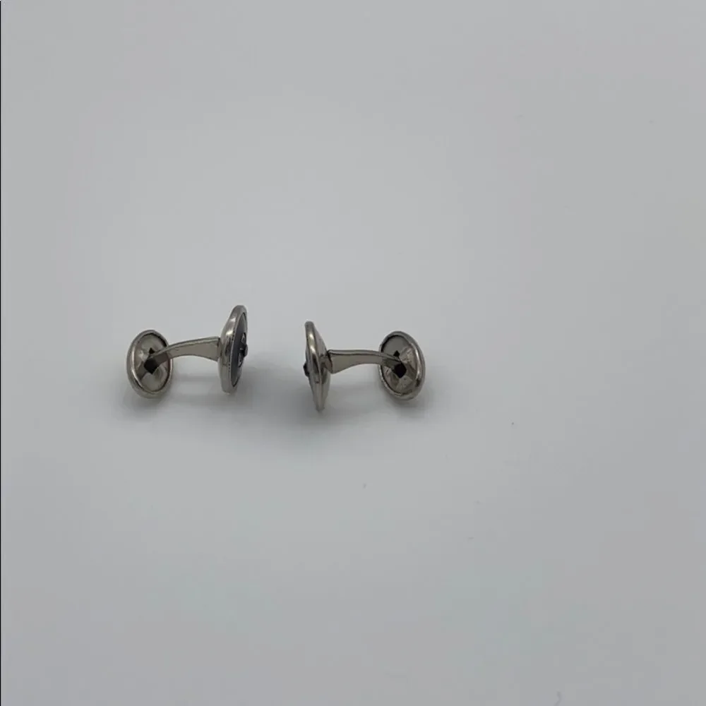 🍭6/$30 Vintage black rhinestone cuff links